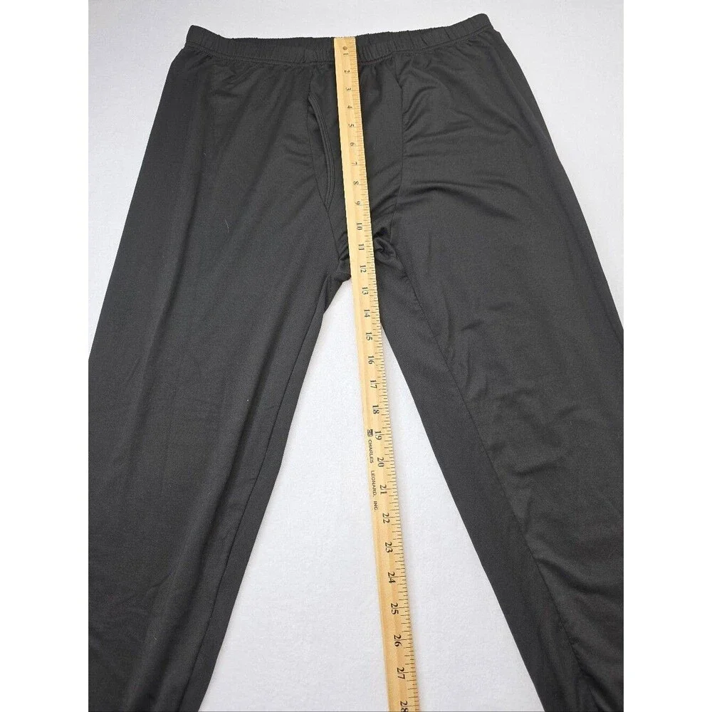 Thermajohn Men's Long Johns Thermal Underwear Set Size 3XL Black CS-3646